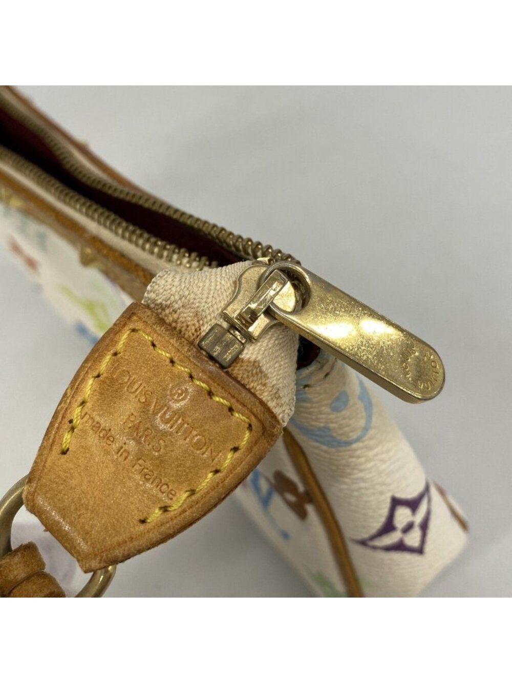 Louis Vuitton Pouch Monogram Multicolor Pochette Blanc - Picture 10 of 10
